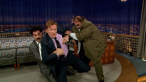 Borat Attempts To Harvest Conans Pubis Late Night With Conan Obrien