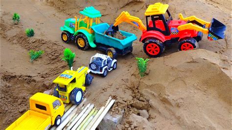 Jcb Wala Cartoons Truck Jcb Toys Video Toy Cartoon Tempu Thar Bus