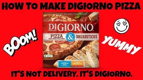 How To Make Digiorno Pizza And Bread Sticks Youtube