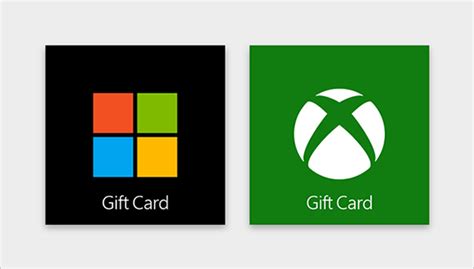 Microsoft and Xbox gift cards