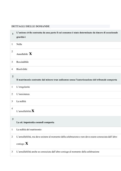 Test Privato Dettagli Delle Domande Lunione Civile Contratta Da