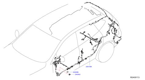 2022 Nissan Murano Harness Body Row Seats System Wiring Electrical 24014 7fa6e Genuine