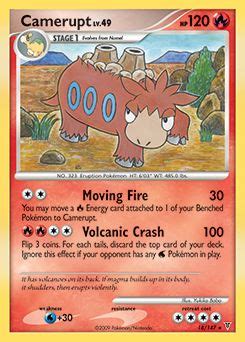 Camerupt 18 147 Supreme Victors Platinum Pokemon Trading Card