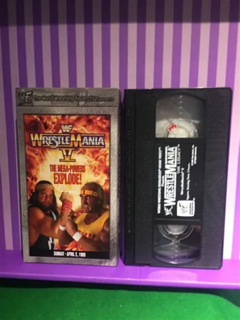 Wwf Vhs Wrestlemania Hulk Hogan Macho Man Mega Powers No Watch