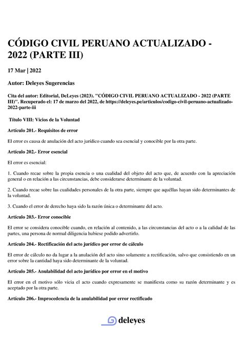 Codigo Civil Peruano Actualizado Parte Iii C Digo Civil Peruano