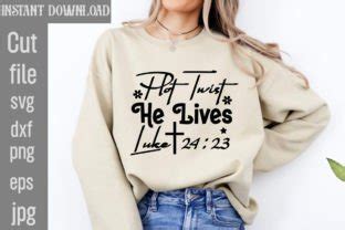 Plot Twist He Lives Luke 24 23 SVG Graphic By SimaCrafts Creative Fabrica