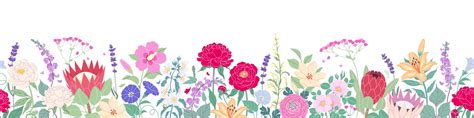 Simple Flower Border Vector Images (over 18,000)