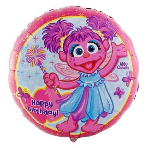 18 Sesame Street Abby Cadabby Birthday Foil Balloon Balloon