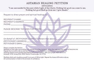 Prayer Petitions | Astara | United States