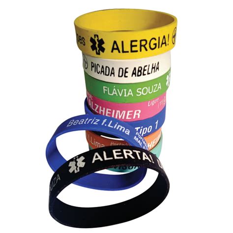 Pulseira De Silicone Personalizada Unids Cor Elo