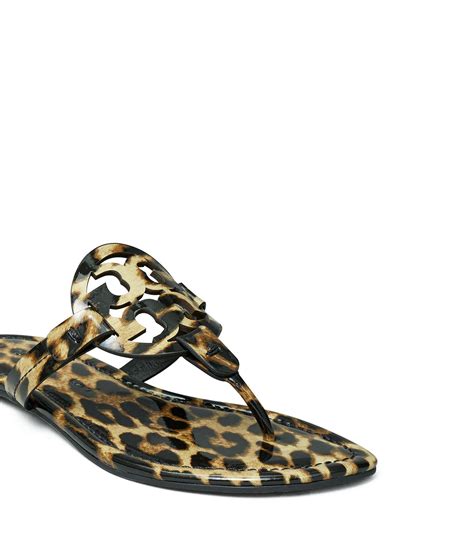 Tory Burch Miller Sandals Printed Patent Leather Lyst