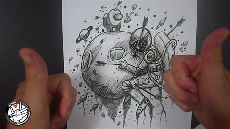 Cómo dibujar un astronauta Dibujo muy fácil YouTube