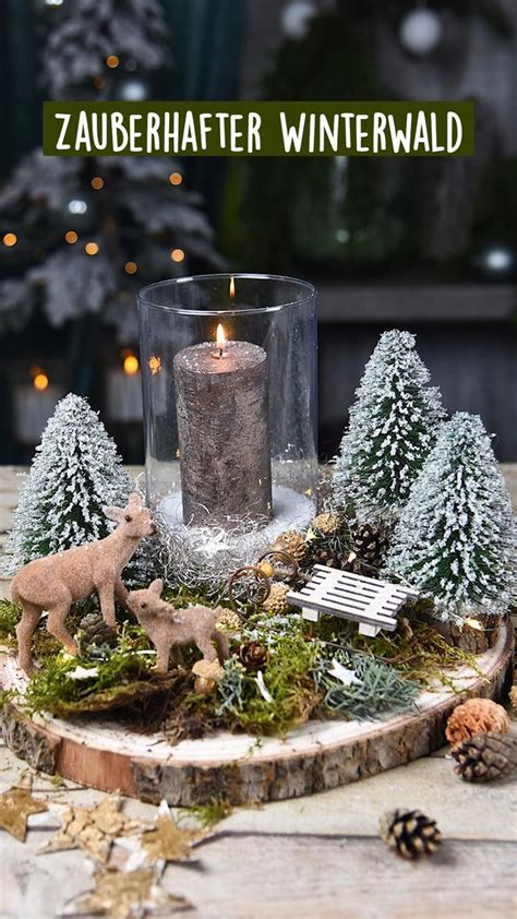 Zauberhafter Winterwald Diy Zur Weihnachtszeit Weihnachtsdekoration