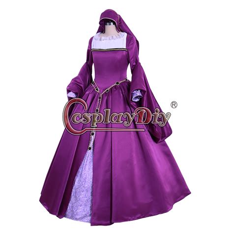 Cosplaydiy Victorian Queen Elizabeth Tudor Period Gothic Faire Tudor