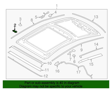 2013 2020 Lincoln MKZ Retainer Roof Headlining DP5Z 5452118 A QuirkParts