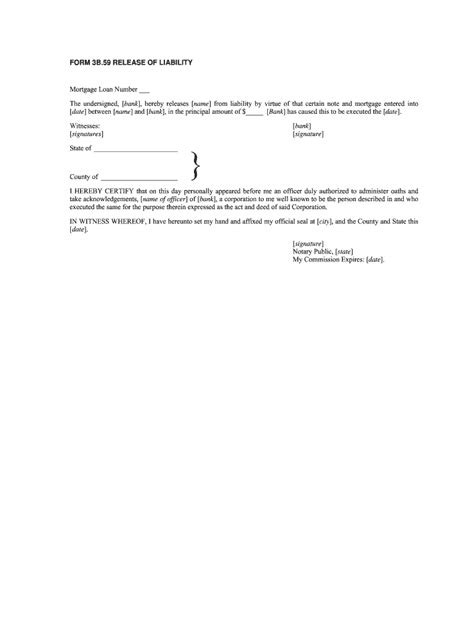 Release Of Liability Form Mortgage Fill Out Sign Online Dochub