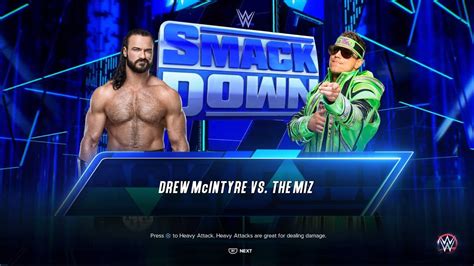 DREW MCINTYRE VS THE MIZ WWE SMACK DOWN 2K23 FULL MATCH YouTube