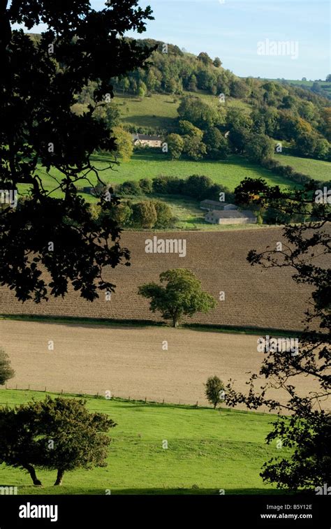 Cotswolds Landscape Gloucestershire England Stock Photo Alamy