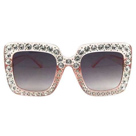 Womens Square Sunglasses Wild Fable™ Pink Square Sunglasses Big Sunglasses Rhinestone Frames