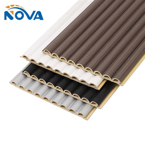 Waterproof Interior Wood Plastic Composite Cladding Fluted Wpc Wall