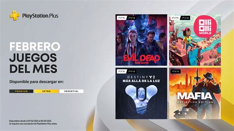 Anunciados Los Juegos Del Mes De Febrero Para Playstation Plus