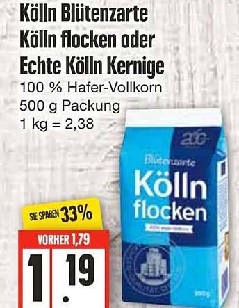 K Lln Bl Tenzarte K Lln Flocken Oder Echte K Lln Kernige Angebot Bei