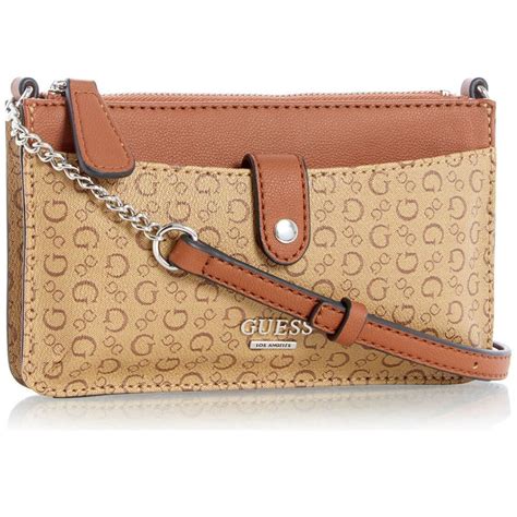 Bolsa Crossbody Café Claro Guess Factory