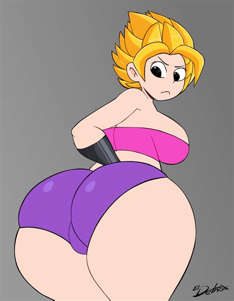 Rule 34 1girls Angry Ass Big Ass Breasts Caulifla Detnox Dragon Ball Dragon Ball Super Female