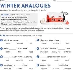 Printable Analogy Worksheets Education Worksheets Library