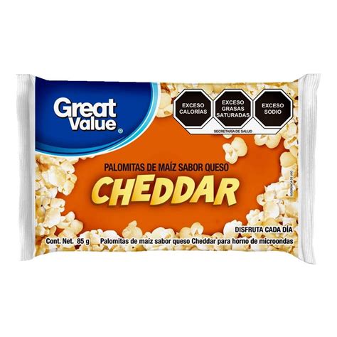 Palomitas De Ma Z Great Value Sabor Cheddar G Walmart