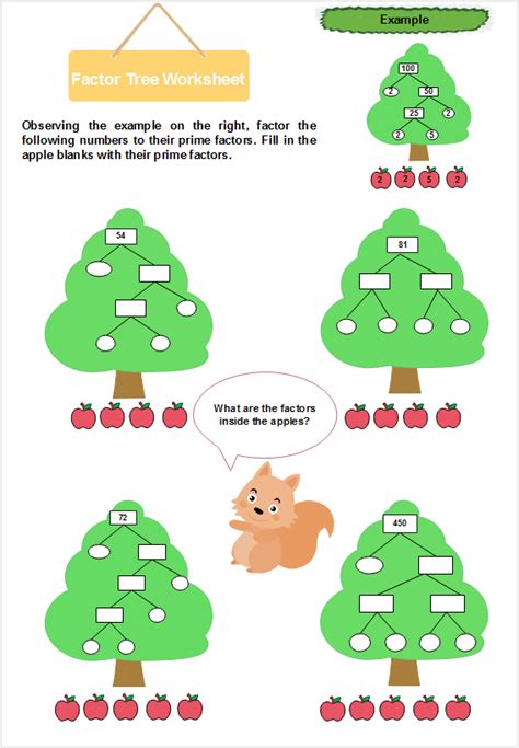 Using Factor Trees For Prime Factorization Edrawmax Worksheets Library