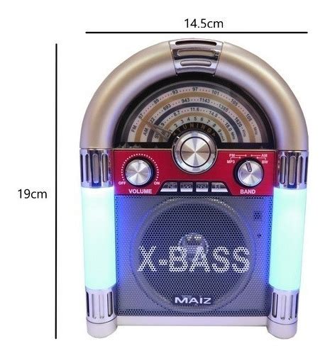 Bocina Rockola Port Til Maiz Con Bluetooth Y Radio Bc Bt Jaectronics