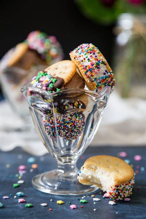 Ritz Crackers Ice Cream Sandwiches Receta Helados Platos