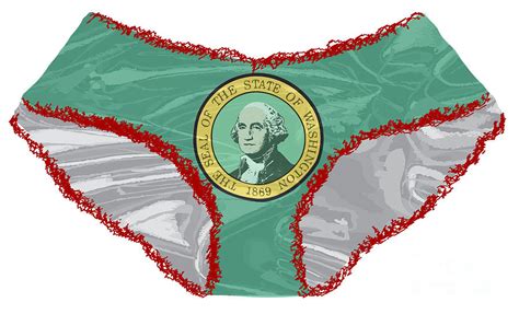 Washington State Flag Panties Digital Art By Bigalbaloo Stock Fine