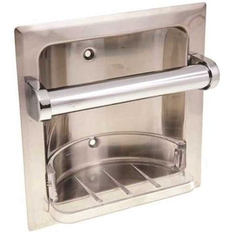 Proplus 555945 9 In Recessed Soap Dish In Chrome