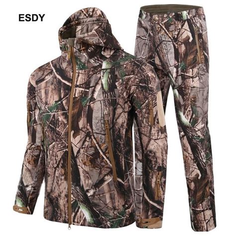 Winter Hunting Sets Waterproof Camouflage Hunting Jackets Pants Sets