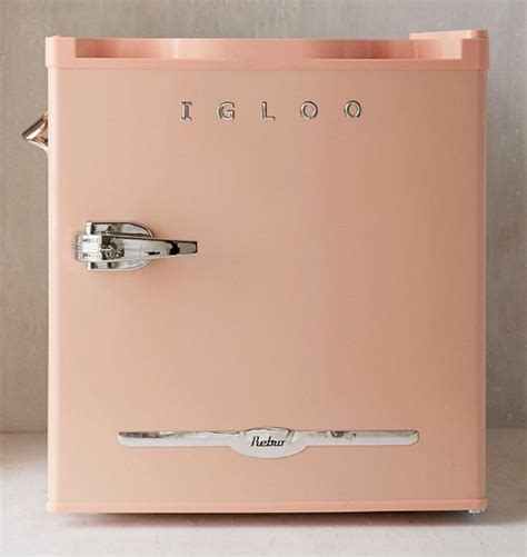 Retro Mini Refrigerator Coral Igloo Dorm Fridge Mini Fridge