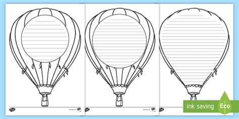 Hot Air Balloon Poem Template Shape Poetry Ks2 Resource