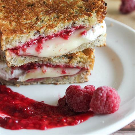 Raspberry Brie Grilled Cheese Barrie Hill Farms