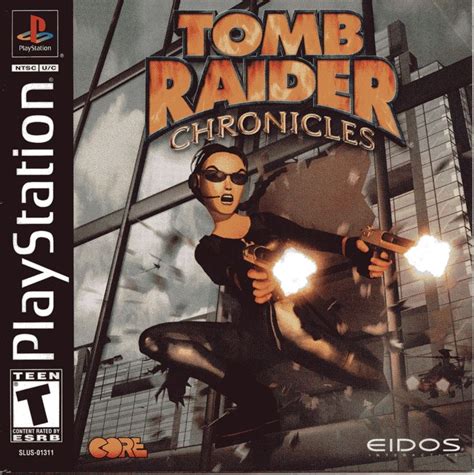 Tomb Raider: Chronicles (2000) PlayStation box cover art - MobyGames