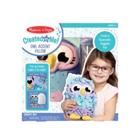 Melissa And Doug® Created By Me Owl Accent Pillow Purpleblue 1 Ct