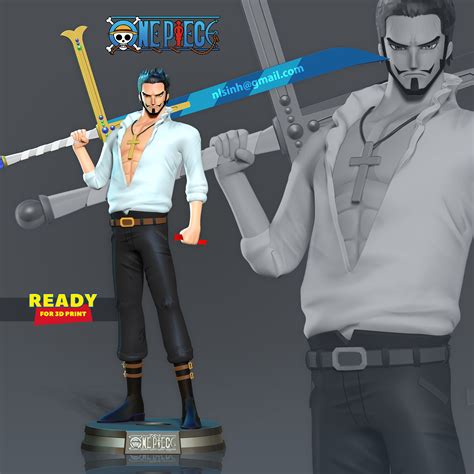 3d File Dracule Mihawk One Piece Fanart・3d Printing Design To Download・cults