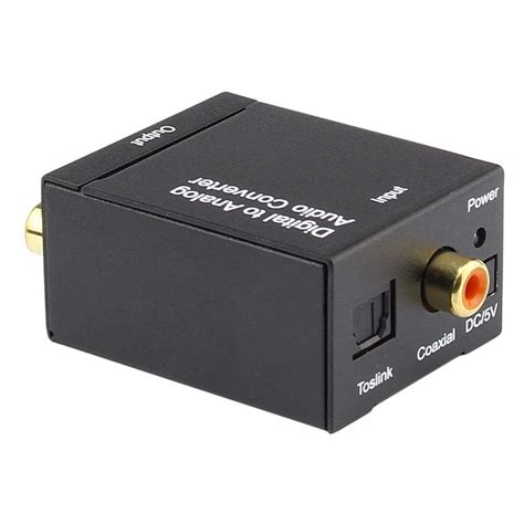 Optical SPDIF Toslink Digital To Analog Audio Converter Adapter RCA R