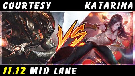 Courtesy Yasuo Vs Katarina Mid Patch 11 12 Yasuo Gameplay Youtube