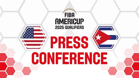 Usa V Cuba Press Conference Fiba Americup Qualifiers Youtube