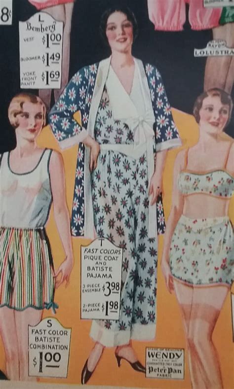 Pajamas From 1930 Montgomery Ward The Vintage Traveler