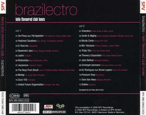 Car Tula Trasera De Brazilectro Latin Flavoured Club Tunes Portada