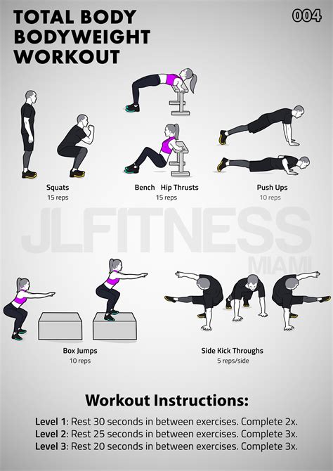 Total Body Bodyweight Workout Side Kick Throughs Jlfitnessmiami