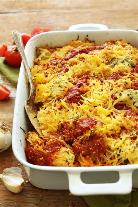 Spaghetti Squash Lasagna Minimalist Baker Recipes