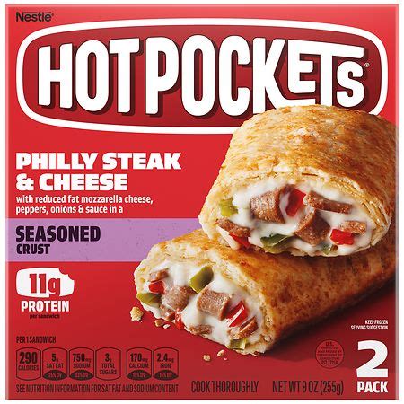 Hot Pockets Frozen Sandwich Philly Steak Cheese Pk Walgreens